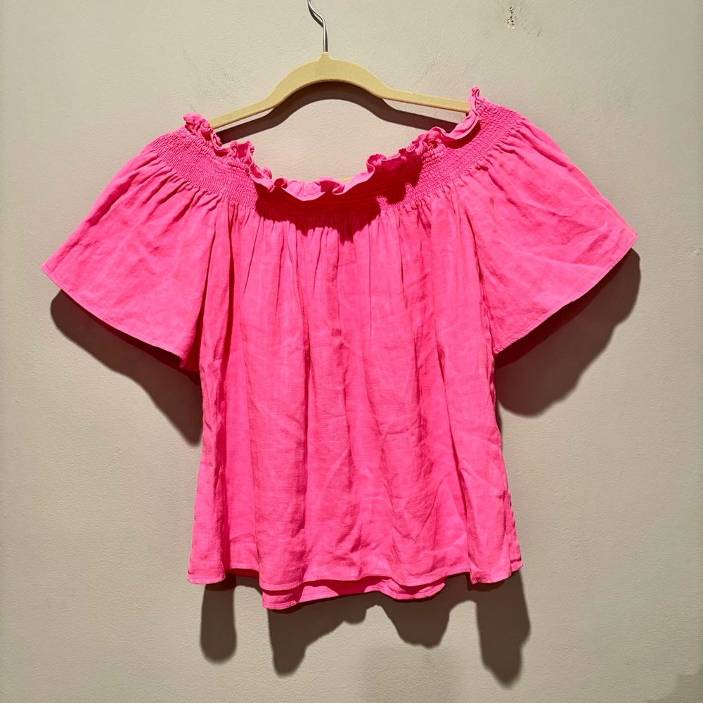 Lilly‎ Pulitzer linen top - Picture 4 of 5